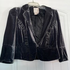 Very cute gray velvet jacket